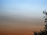 2008.05.03-06, Merkury, Księżyc i Plejady