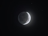 2016.05.09, Światło popielate Księżyca w fazie 21.8%
