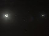2004.09.11, koniunkcja Księżyca, M44 i Wenus
