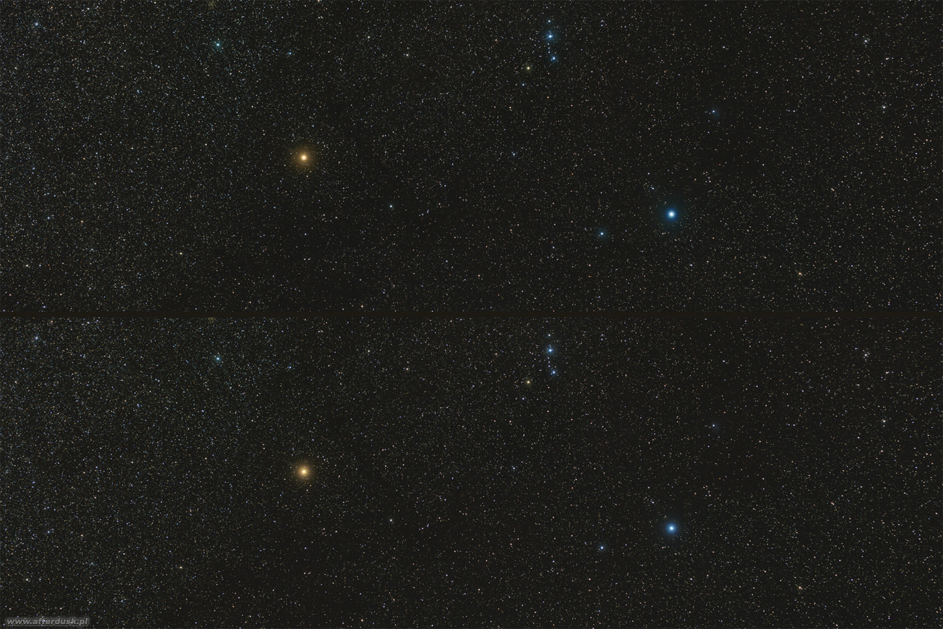 Betelgeza 15.02 i 22.03 2020