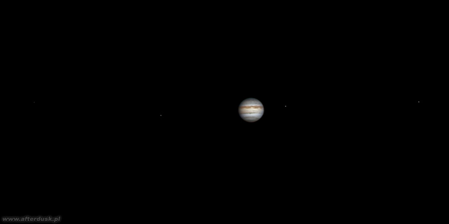 Jowisz z księżycami, 23. sierpnia 2019 roku