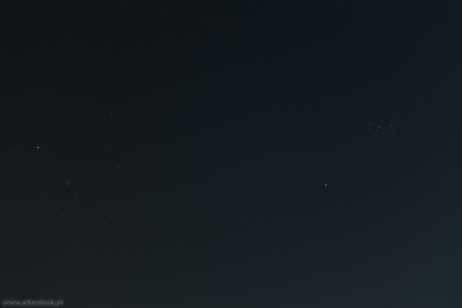 Mars, Plejady i Hiliady 31. marca 2019 roku