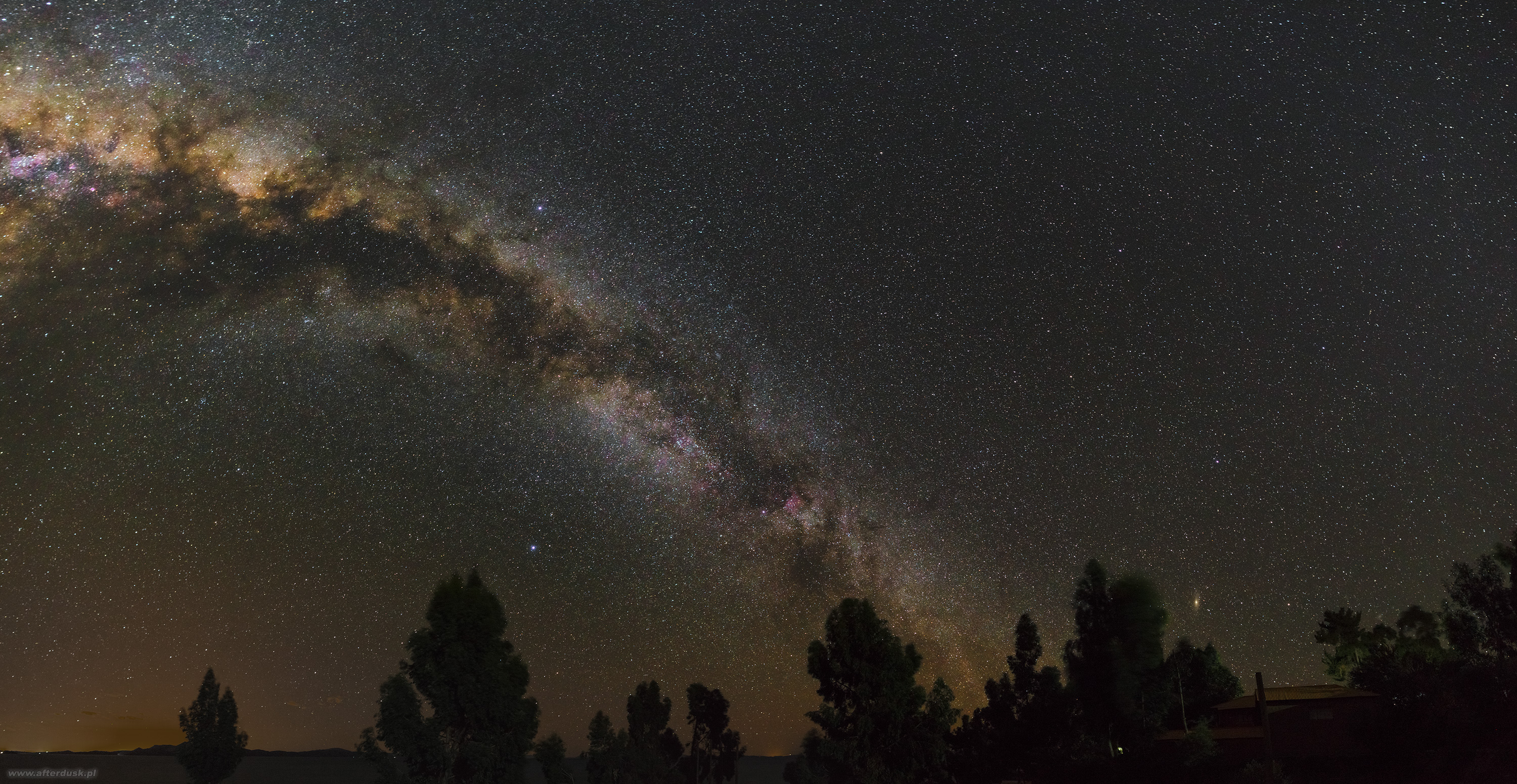 Północna Droga Mleczna nad Titicaca