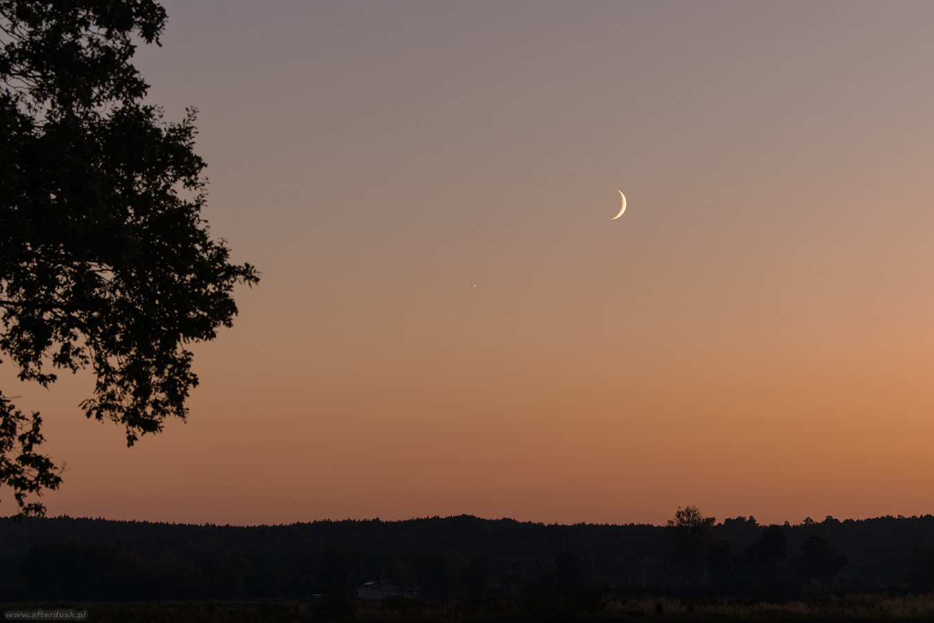 Księżyc i Wenus 16:43UT