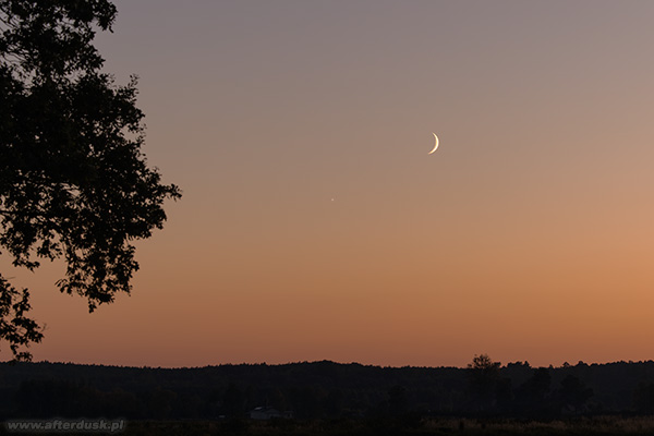 Księżyc i Wenus 16:43UT