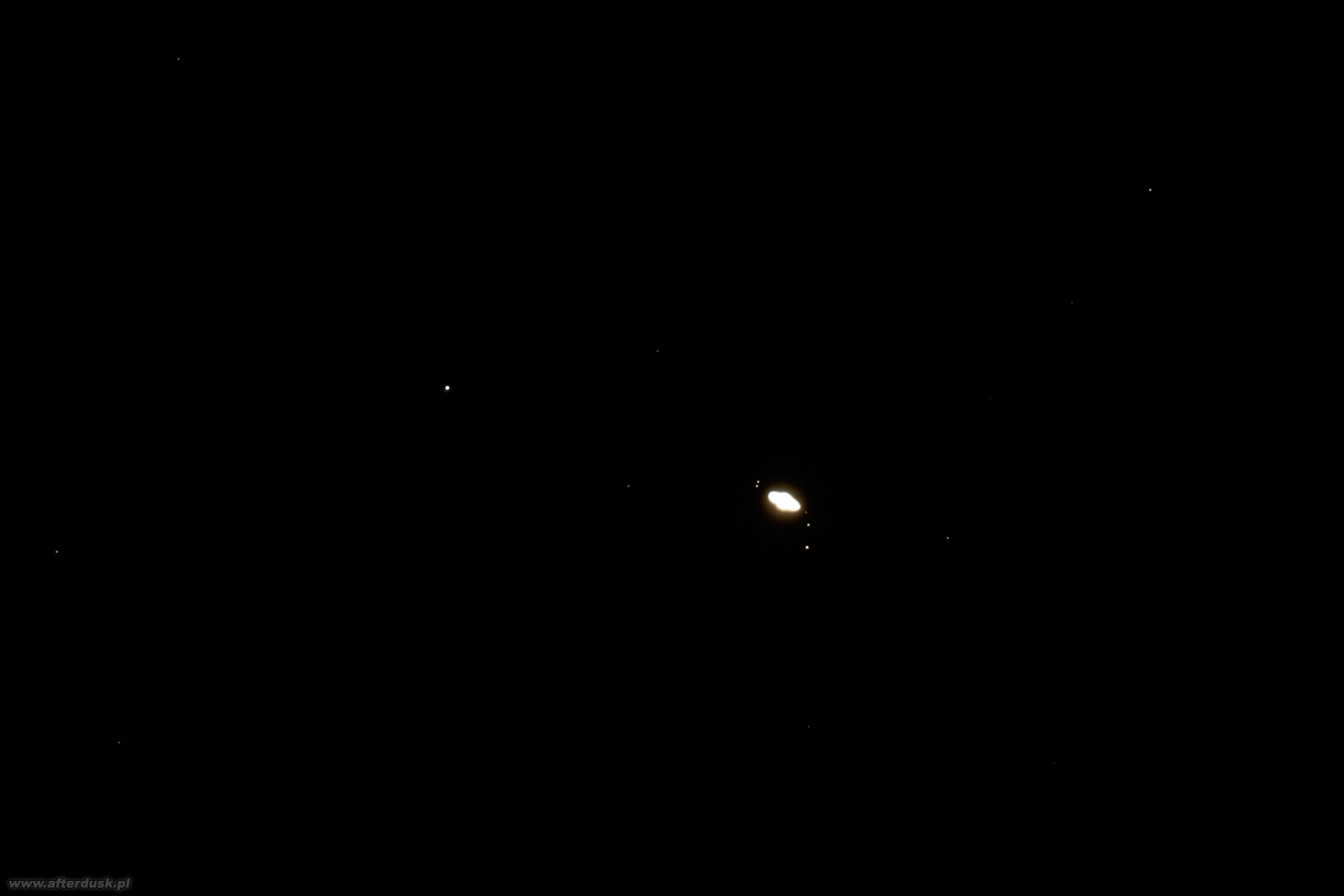 Saturn z księżycami 31.03.2007