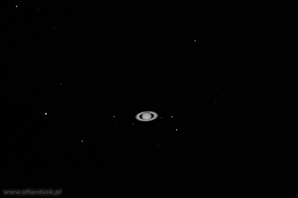 Saturn z księżycami z 26. maja 2017