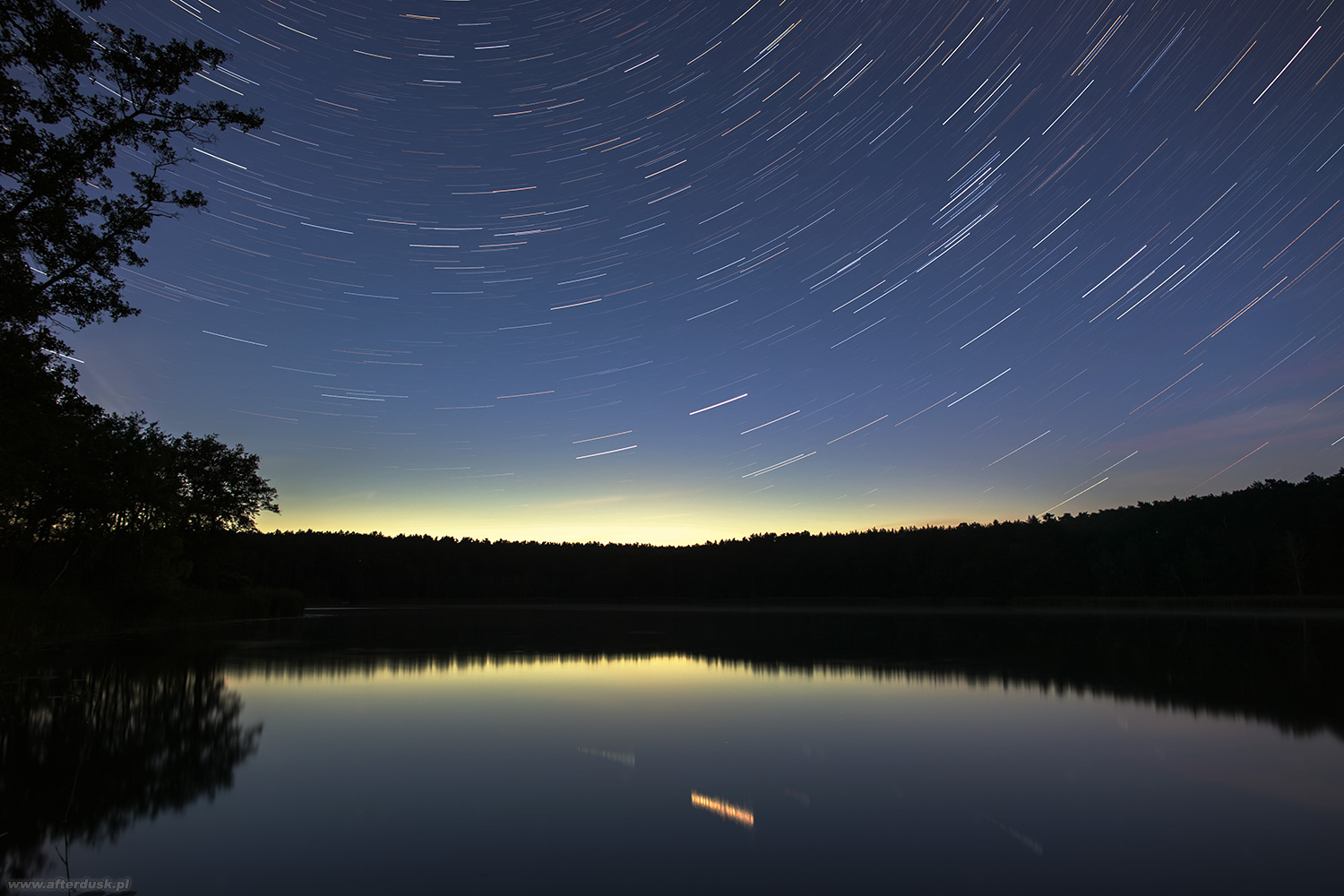 Letnia wirówka nad jeziorem