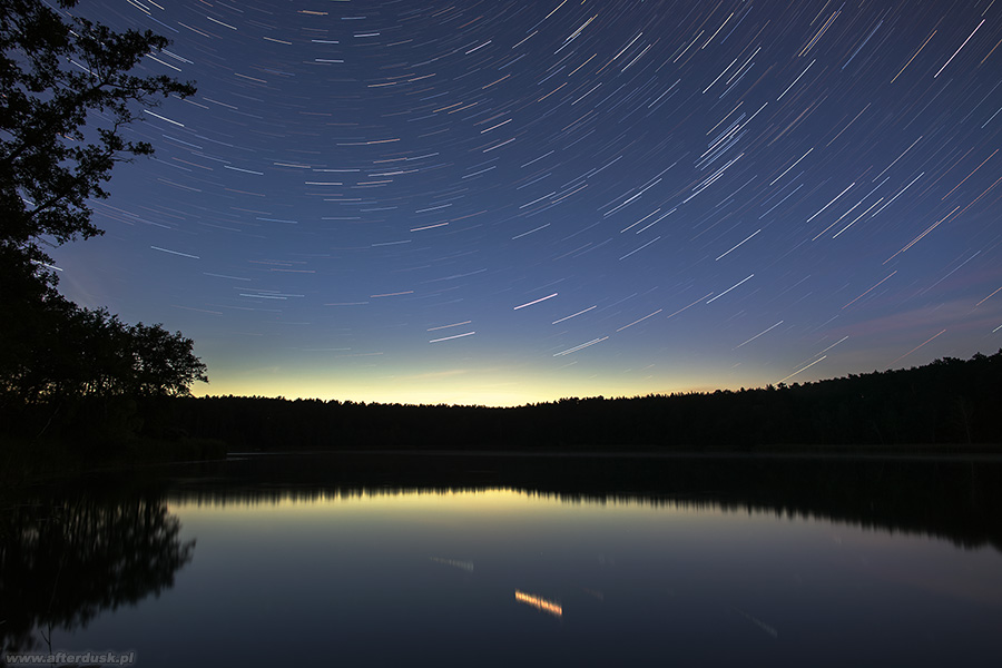 Letnia wirówka nad jeziorem