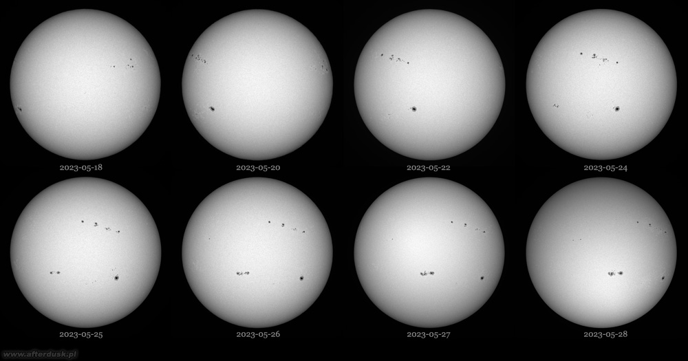 Słońce, 2023.05.18 - 28