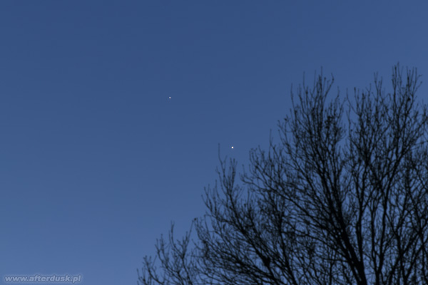 Wenus i Jowisz, 28.02.2023, 17:12UT