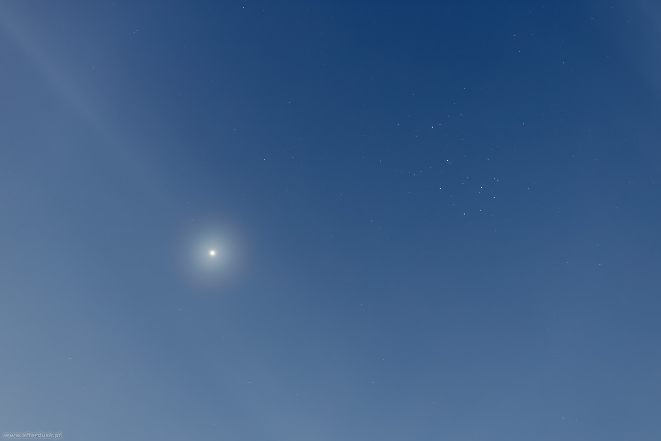 Wenus i Plejady, 10.04.2023