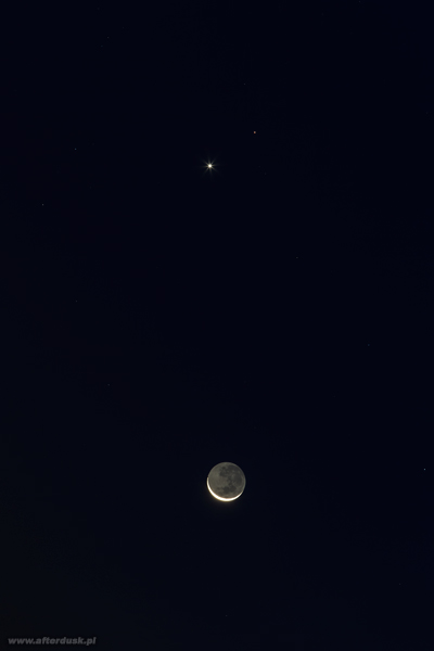 Wenus. Mars, Księżyc